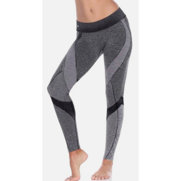 Nux NWT London Legging Seamless Moderate Compression Heather Black Small - Picture 1 of 11